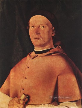 ロレンツォ・ロット Painting - ベルナルド・デ・ロッシ司教 ルネサンス ロレンツォ・ロット